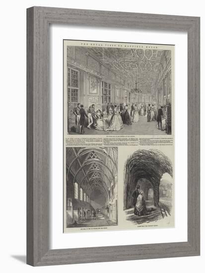 The Royal Visit to Hatfield House-null-Framed Giclee Print