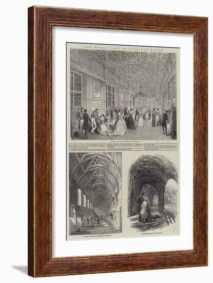 The Royal Visit to Hatfield House-null-Framed Giclee Print