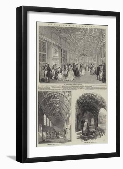 The Royal Visit to Hatfield House-null-Framed Giclee Print