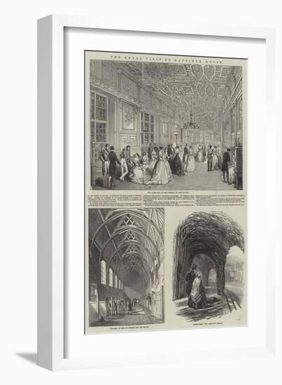 The Royal Visit to Hatfield House-null-Framed Giclee Print