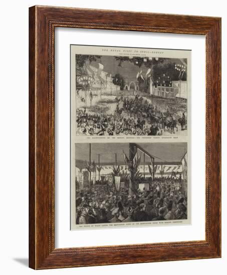 The Royal Visit to India, Bombay-Alfred Chantrey Corbould-Framed Giclee Print