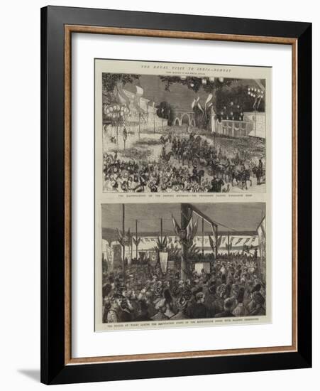 The Royal Visit to India, Bombay-Alfred Chantrey Corbould-Framed Giclee Print