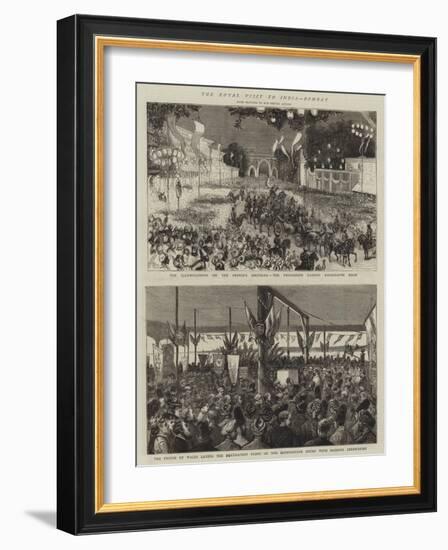 The Royal Visit to India, Bombay-Alfred Chantrey Corbould-Framed Giclee Print