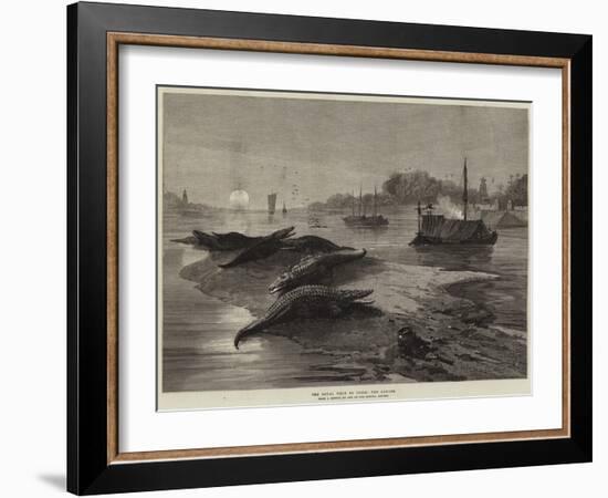 The Royal Visit to India, the Ganges-null-Framed Giclee Print