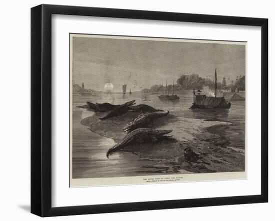 The Royal Visit to India, the Ganges-null-Framed Giclee Print