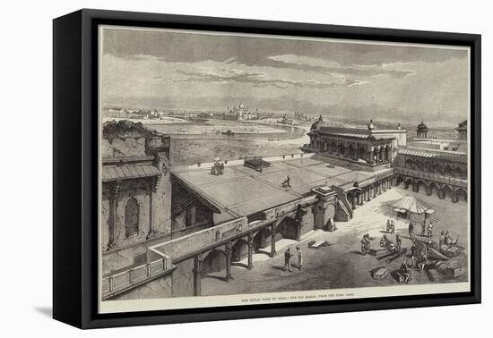 The Royal Visit to India, the Taj Mahal, from the Fort, Agra-Richard Principal Leitch-Framed Premier Image Canvas