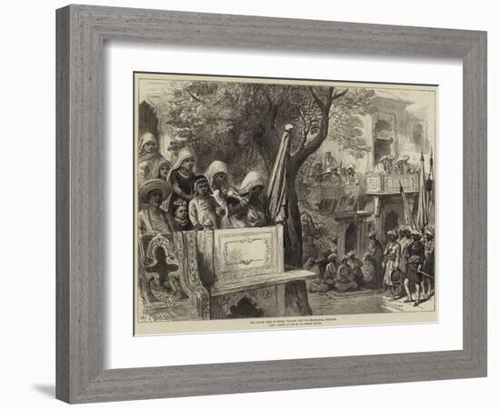 The Royal Visit to India, Waiting for the Shahzadah, Gwalior-Arthur Hopkins-Framed Giclee Print