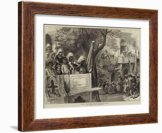 The Royal Visit to India, Waiting for the Shahzadah, Gwalior-Arthur Hopkins-Framed Giclee Print