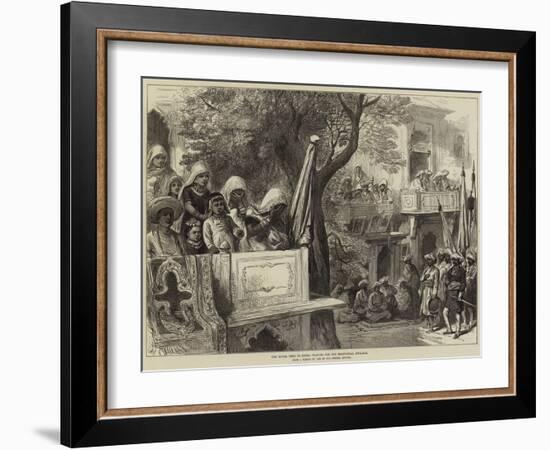 The Royal Visit to India, Waiting for the Shahzadah, Gwalior-Arthur Hopkins-Framed Giclee Print