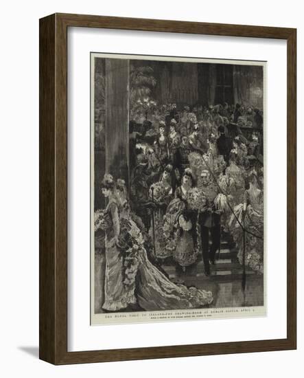 The Royal Visit to Ireland, the Drawing-Room at Dublin Castle, 9 April-Sydney Prior Hall-Framed Giclee Print