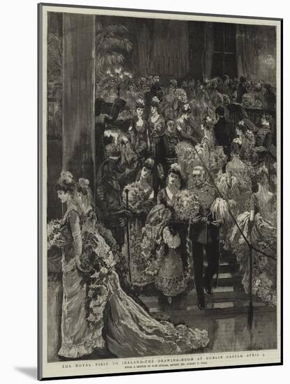 The Royal Visit to Ireland, the Drawing-Room at Dublin Castle, 9 April-Sydney Prior Hall-Mounted Giclee Print