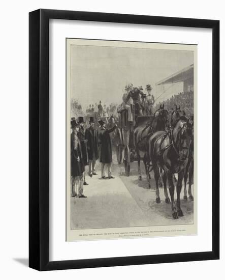 The Royal Visit to Ireland-William Heysham Overend-Framed Giclee Print