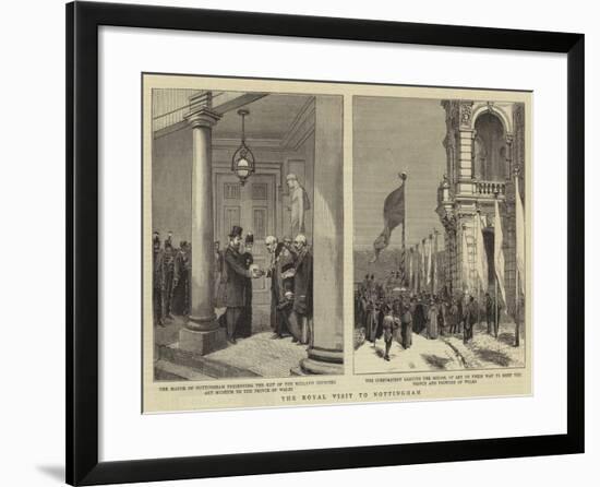 The Royal Visit to Nottingham-null-Framed Giclee Print