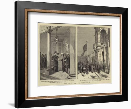 The Royal Visit to Nottingham-null-Framed Giclee Print