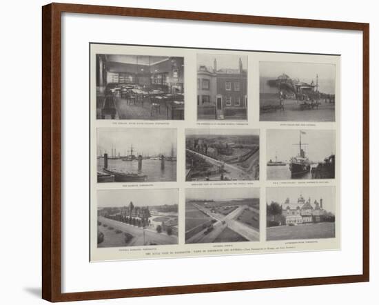 The Royal Visit to Portsmouth, Views of Portsmouth and Southsea-null-Framed Giclee Print