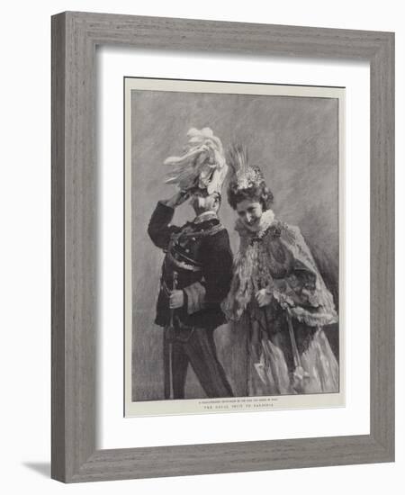 The Royal Visit to Sardinia-null-Framed Giclee Print