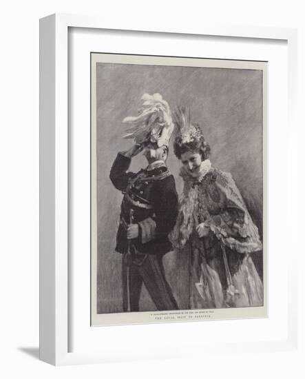 The Royal Visit to Sardinia-null-Framed Giclee Print