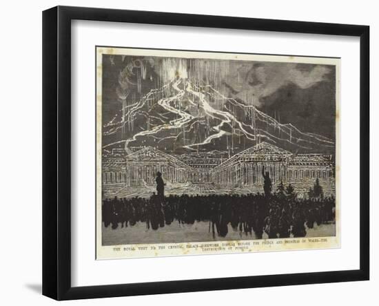 The Royal Visit to the Crystal Palace-null-Framed Giclee Print