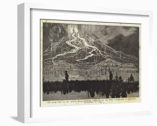 The Royal Visit to the Crystal Palace-null-Framed Giclee Print