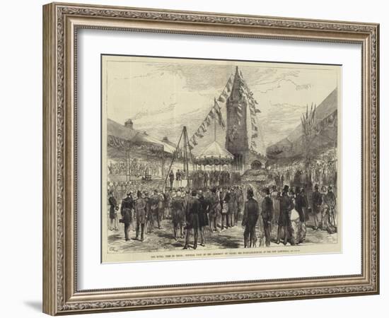 The Royal Visit to Truro-Charles Robinson-Framed Giclee Print