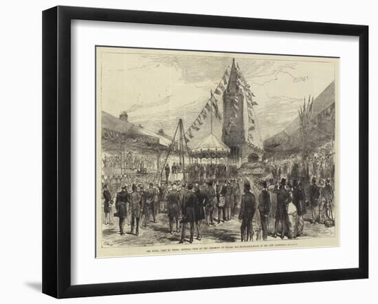 The Royal Visit to Truro-Charles Robinson-Framed Giclee Print