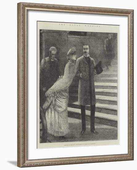 The Royal Wedding, Arrival of the Duke and Duchess of Albany at Claremont-Henry Stephen Ludlow-Framed Giclee Print