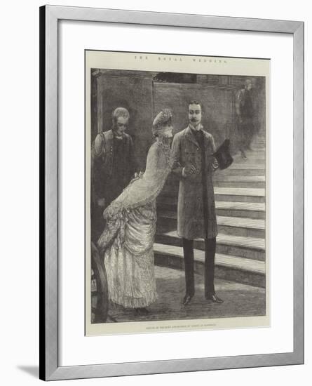 The Royal Wedding, Arrival of the Duke and Duchess of Albany at Claremont-Henry Stephen Ludlow-Framed Giclee Print