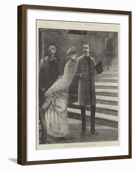 The Royal Wedding, Arrival of the Duke and Duchess of Albany at Claremont-Henry Stephen Ludlow-Framed Giclee Print