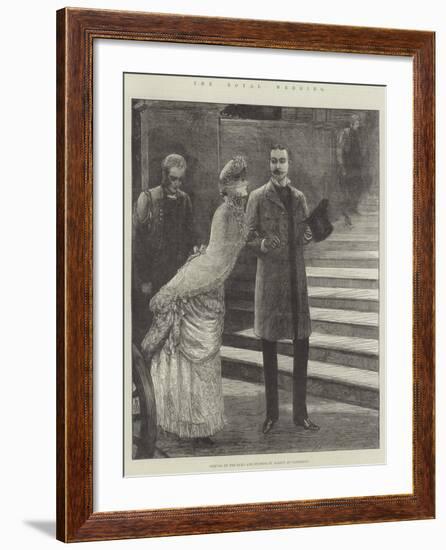 The Royal Wedding, Arrival of the Duke and Duchess of Albany at Claremont-Henry Stephen Ludlow-Framed Giclee Print