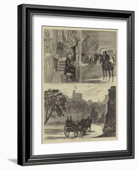 The Royal Wedding at Windsor-Alfred Chantrey Corbould-Framed Giclee Print