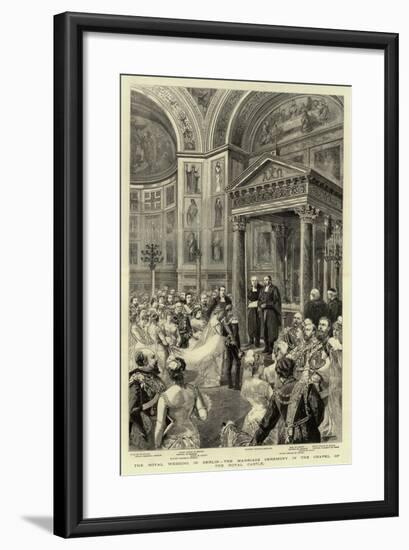 The Royal Wedding in Berlin, the Marriage Ceremony in the Chapel of the Royal Castle-null-Framed Giclee Print