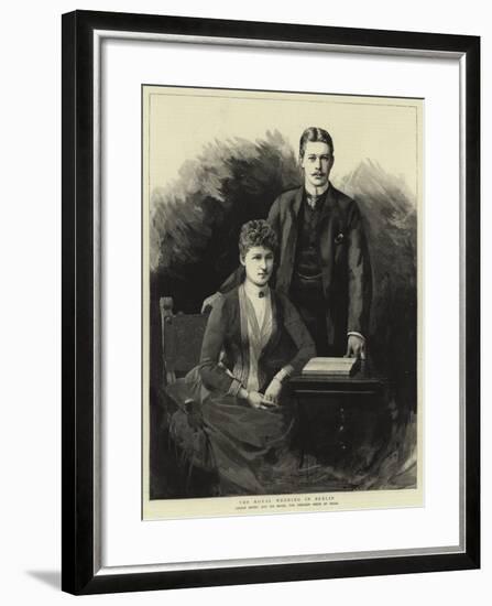 The Royal Wedding in Berlin-null-Framed Giclee Print