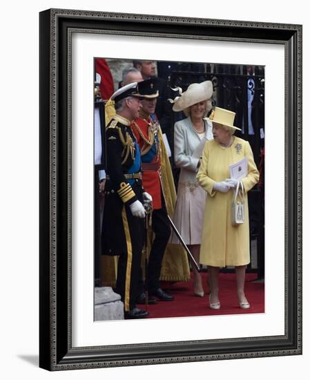 The Royal Wedding of Prince William and Kate Middleton in London, Friday April 29th, 2011-null-Framed Photographic Print