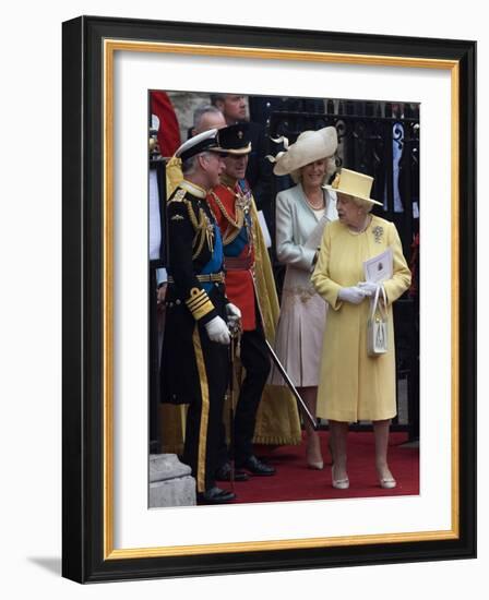 The Royal Wedding of Prince William and Kate Middleton in London, Friday April 29th, 2011-null-Framed Photographic Print