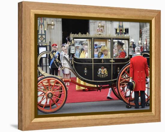 The Royal Wedding of Prince William and Kate Middleton in London, Friday April 29th, 2011-null-Framed Premier Image Canvas