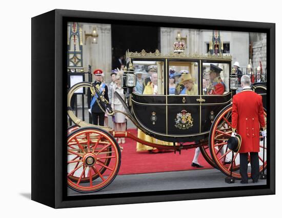 The Royal Wedding of Prince William and Kate Middleton in London, Friday April 29th, 2011-null-Framed Premier Image Canvas