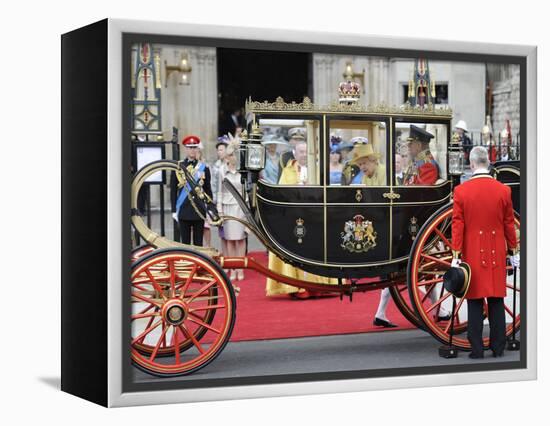 The Royal Wedding of Prince William and Kate Middleton in London, Friday April 29th, 2011-null-Framed Premier Image Canvas