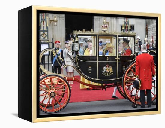 The Royal Wedding of Prince William and Kate Middleton in London, Friday April 29th, 2011-null-Framed Premier Image Canvas