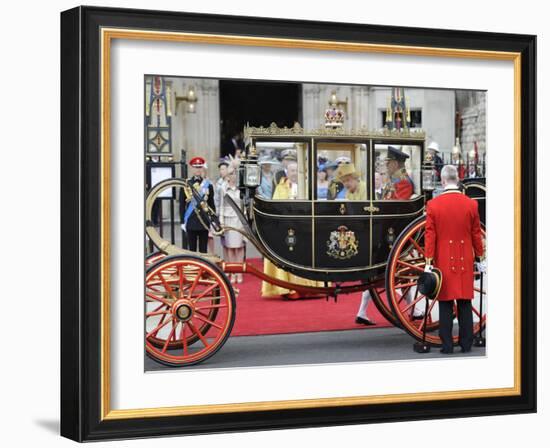 The Royal Wedding of Prince William and Kate Middleton in London, Friday April 29th, 2011-null-Framed Photographic Print