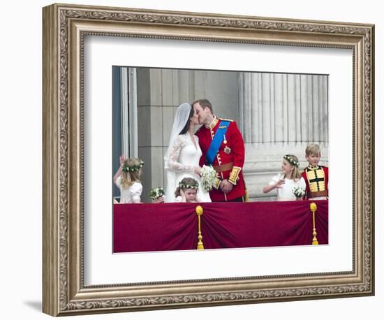 The Royal Wedding of Prince William and Kate Middleton in London, Friday April 29th, 2011-null-Framed Photographic Print