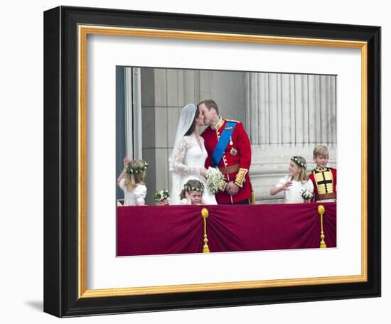 The Royal Wedding of Prince William and Kate Middleton in London, Friday April 29th, 2011-null-Framed Photographic Print