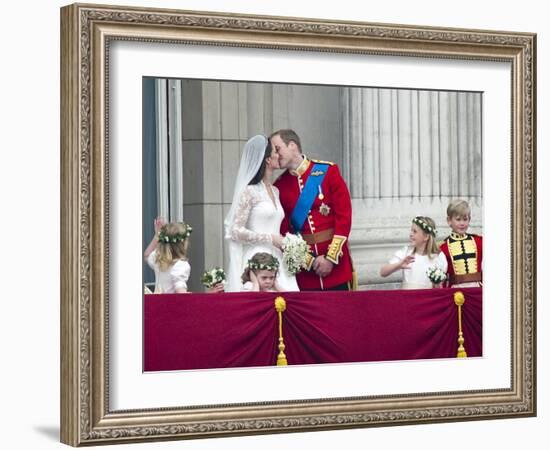 The Royal Wedding of Prince William and Kate Middleton in London, Friday April 29th, 2011-null-Framed Photographic Print