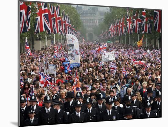 The Royal Wedding of Prince William and Kate Middleton in London, Friday April 29th, 2011-null-Mounted Photographic Print