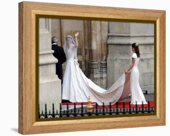 The Royal Wedding of Prince William and Kate Middleton in London, Friday April 29th, 2011-null-Framed Premier Image Canvas