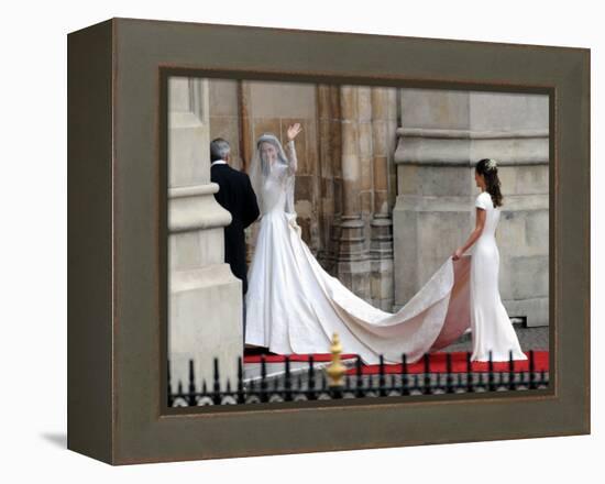 The Royal Wedding of Prince William and Kate Middleton in London, Friday April 29th, 2011-null-Framed Premier Image Canvas