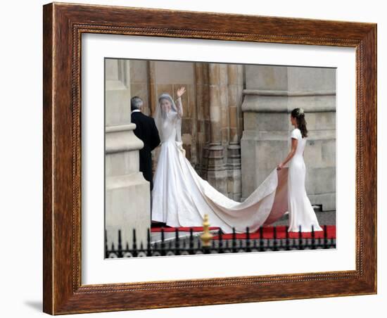 The Royal Wedding of Prince William and Kate Middleton in London, Friday April 29th, 2011-null-Framed Photographic Print