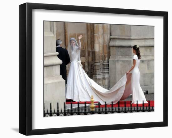 The Royal Wedding of Prince William and Kate Middleton in London, Friday April 29th, 2011-null-Framed Photographic Print