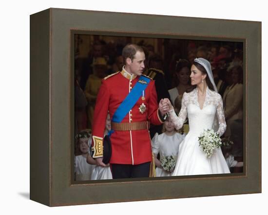 The Royal Wedding of Prince William and Kate Middleton in London, Friday April 29th, 2011-null-Framed Premier Image Canvas