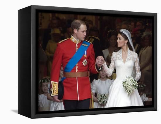 The Royal Wedding of Prince William and Kate Middleton in London, Friday April 29th, 2011-null-Framed Premier Image Canvas