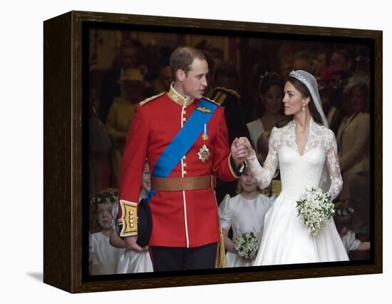 The Royal Wedding of Prince William and Kate Middleton in London, Friday April 29th, 2011-null-Framed Premier Image Canvas